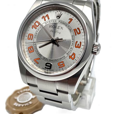 rolex air king orange numbers|Rolex Air-King dial.